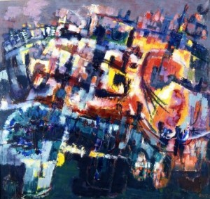Birolli-Incendio-di-notte-nelle-Cinque-Terre-1955